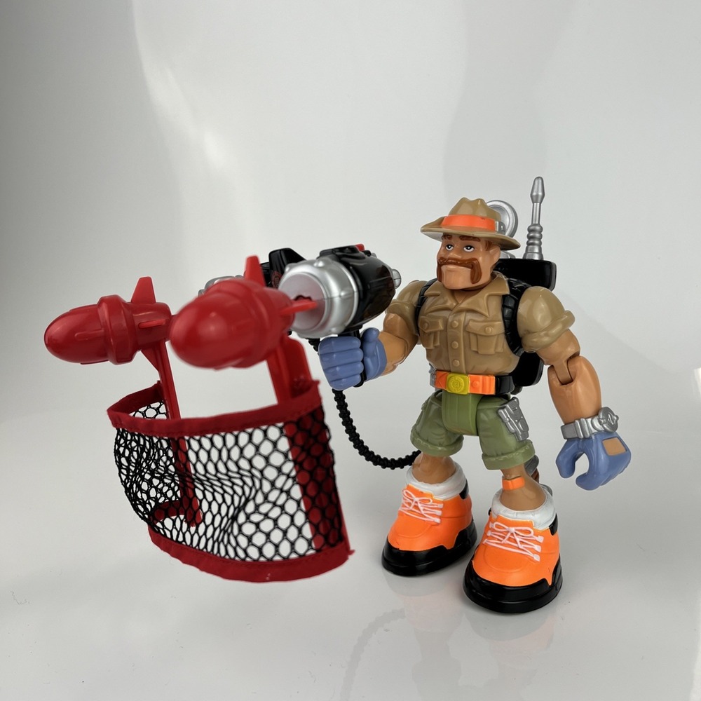 Fisher PriceRescue Heroes Launch Force Seymore Wilde Safari Expert Action Figure